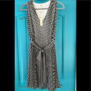 NWT Max Studio Gingham Plaid Shift Dress w matching belt XS